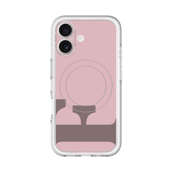 スリムプロテクションプレミアムケース with MagSafe［ オリジナル - initial color - F dusty pink ］