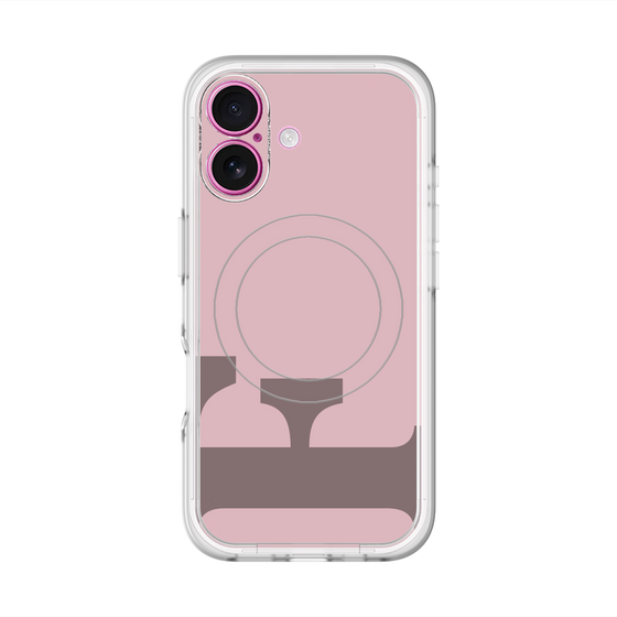スリムプロテクションプレミアムケース with MagSafe［ オリジナル - initial color - F dusty pink ］