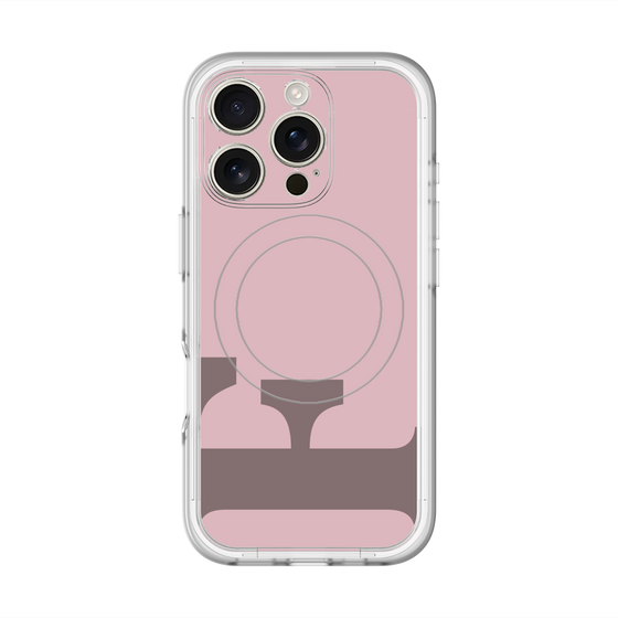 スリムプロテクションプレミアムケース with MagSafe［ オリジナル - initial color - F dusty pink ］