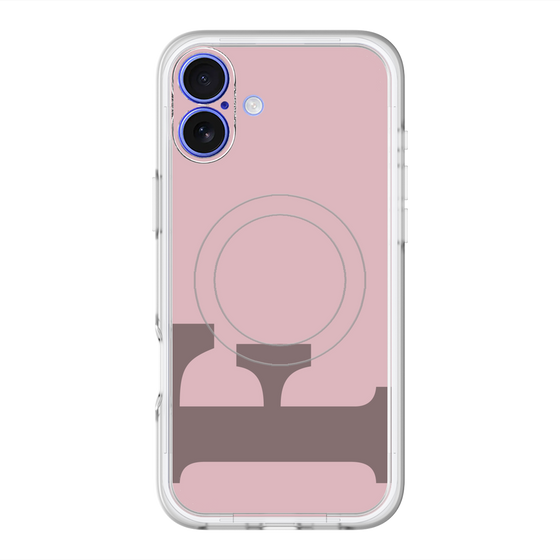 スリムプロテクションプレミアムケース with MagSafe［ オリジナル - initial color - F dusty pink ］