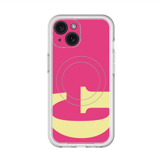 スリムプロテクションプレミアムケース with MagSafe［ オリジナル - initial color - G pink ］