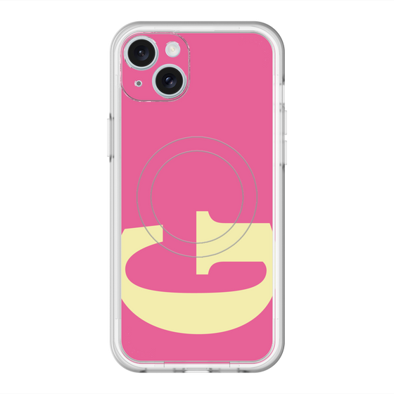 スリムプロテクションプレミアムケース with MagSafe［ オリジナル - initial color - G pink ］