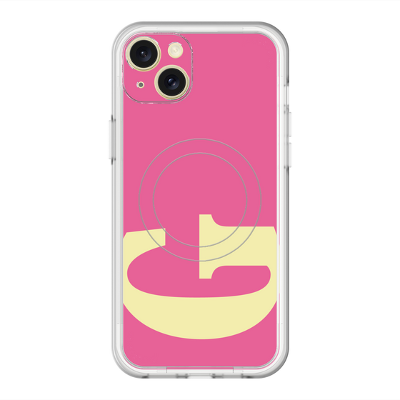 スリムプロテクションプレミアムケース with MagSafe［ オリジナル - initial color - G pink ］
