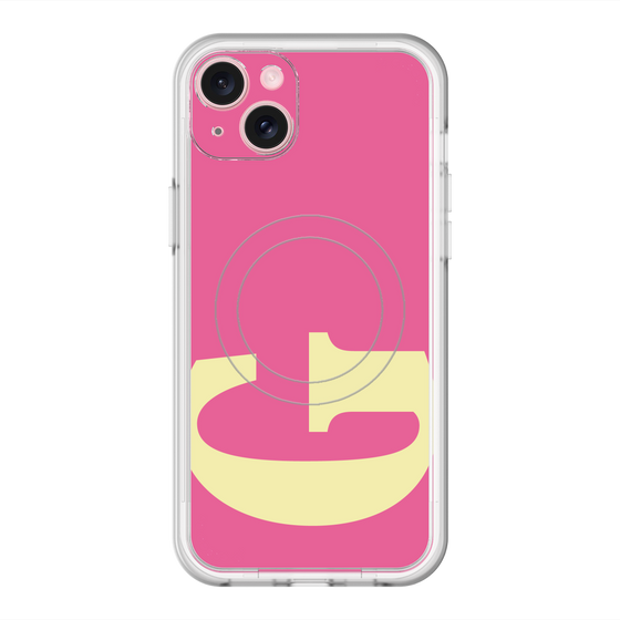 スリムプロテクションプレミアムケース with MagSafe［ オリジナル - initial color - G pink ］