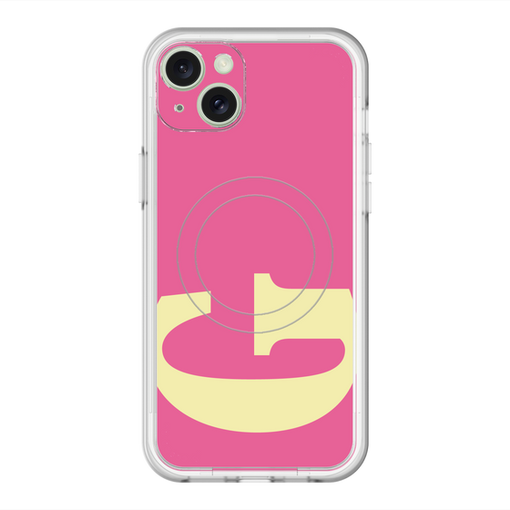 スリムプロテクションプレミアムケース with MagSafe［ オリジナル - initial color - G pink ］