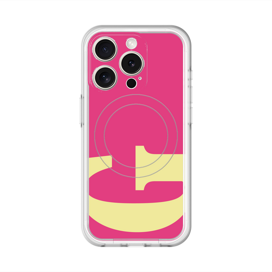 スリムプロテクションプレミアムケース with MagSafe［ オリジナル - initial color - G pink ］