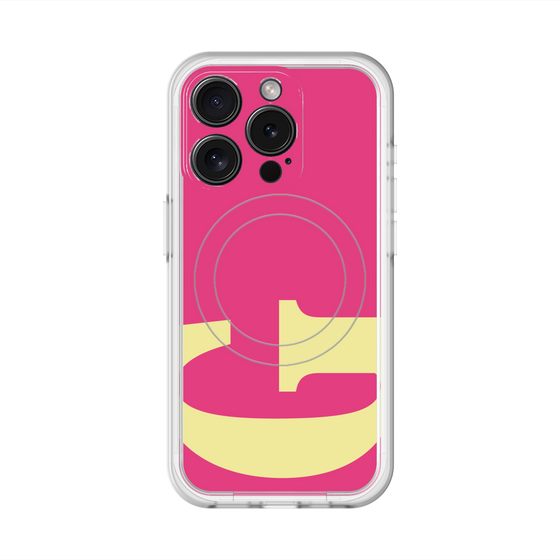 スリムプロテクションプレミアムケース with MagSafe［ オリジナル - initial color - G pink ］