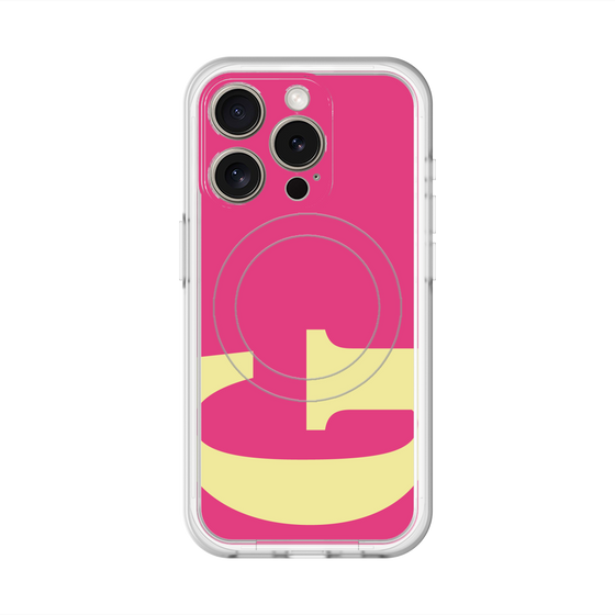 スリムプロテクションプレミアムケース with MagSafe［ オリジナル - initial color - G pink ］