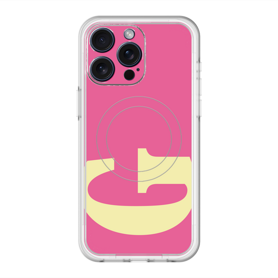 スリムプロテクションプレミアムケース with MagSafe［ オリジナル - initial color - G pink ］