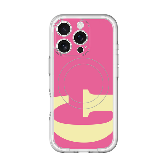 スリムプロテクションプレミアムケース with MagSafe［ オリジナル - initial color - G pink ］