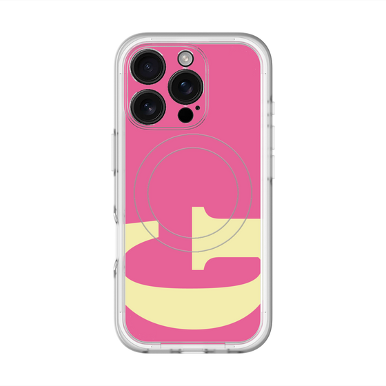 スリムプロテクションプレミアムケース with MagSafe［ オリジナル - initial color - G pink ］