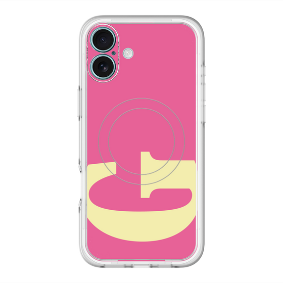 スリムプロテクションプレミアムケース with MagSafe［ オリジナル - initial color - G pink ］