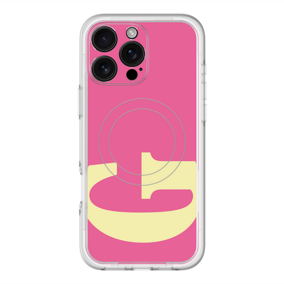 スリムプロテクションプレミアムケース with MagSafe［ オリジナル - initial color - G pink ］