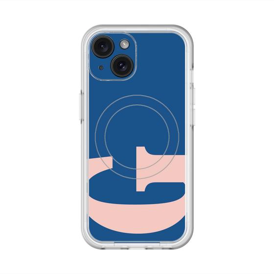 スリムプロテクションプレミアムケース with MagSafe［ オリジナル - initial color - G navy ］