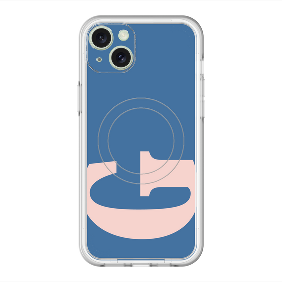スリムプロテクションプレミアムケース with MagSafe［ オリジナル - initial color - G navy ］