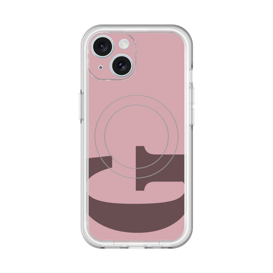 スリムプロテクションプレミアムケース with MagSafe［ オリジナル - initial color - G dusty pink ］