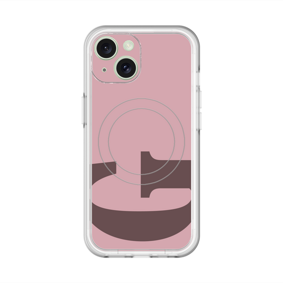 スリムプロテクションプレミアムケース with MagSafe［ オリジナル - initial color - G dusty pink ］