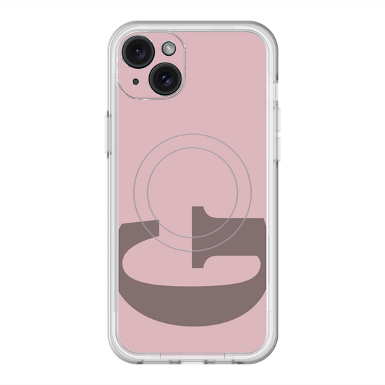 スリムプロテクションプレミアムケース with MagSafe［ オリジナル - initial color - G dusty pink ］