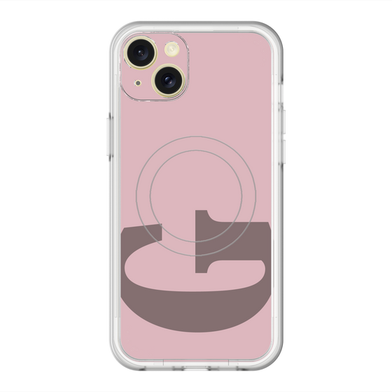スリムプロテクションプレミアムケース with MagSafe［ オリジナル - initial color - G dusty pink ］