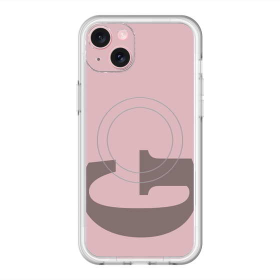 スリムプロテクションプレミアムケース with MagSafe［ オリジナル - initial color - G dusty pink ］