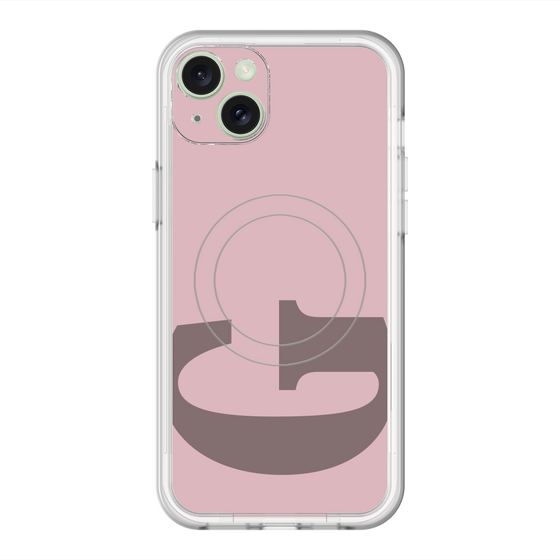 スリムプロテクションプレミアムケース with MagSafe［ オリジナル - initial color - G dusty pink ］