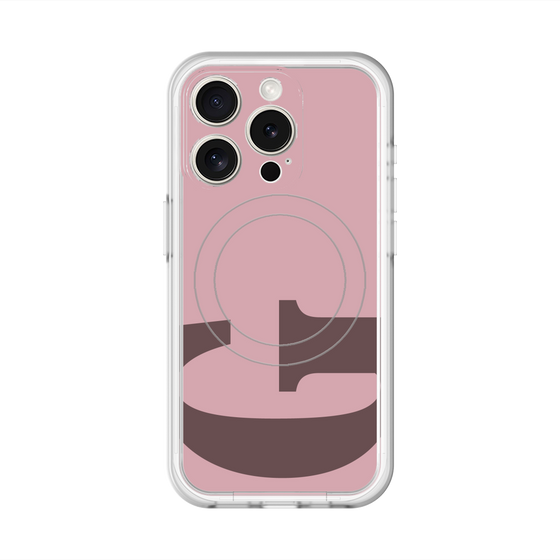 スリムプロテクションプレミアムケース with MagSafe［ オリジナル - initial color - G dusty pink ］
