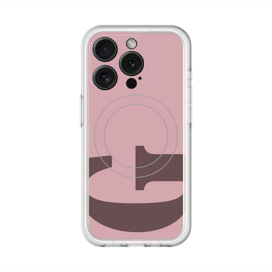 スリムプロテクションプレミアムケース with MagSafe［ オリジナル - initial color - G dusty pink ］