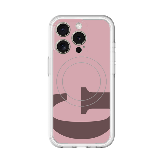 スリムプロテクションプレミアムケース with MagSafe［ オリジナル - initial color - G dusty pink ］