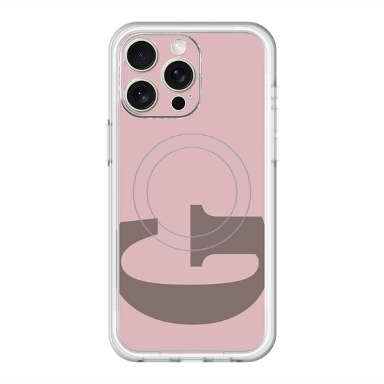 スリムプロテクションプレミアムケース with MagSafe［ オリジナル - initial color - G dusty pink ］