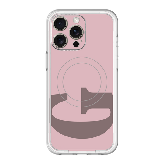 スリムプロテクションプレミアムケース with MagSafe［ オリジナル - initial color - G dusty pink ］