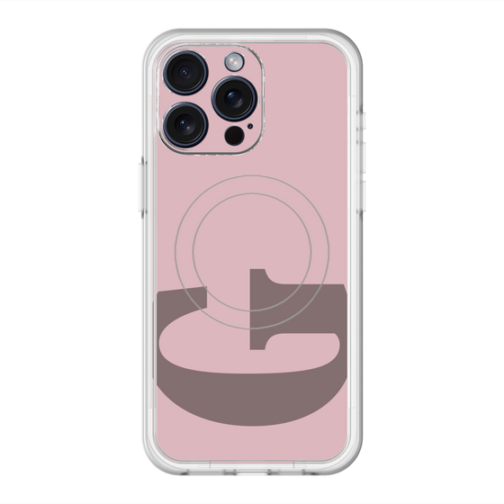 スリムプロテクションプレミアムケース with MagSafe［ オリジナル - initial color - G dusty pink ］