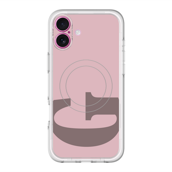 スリムプロテクションプレミアムケース with MagSafe［ オリジナル - initial color - G dusty pink ］