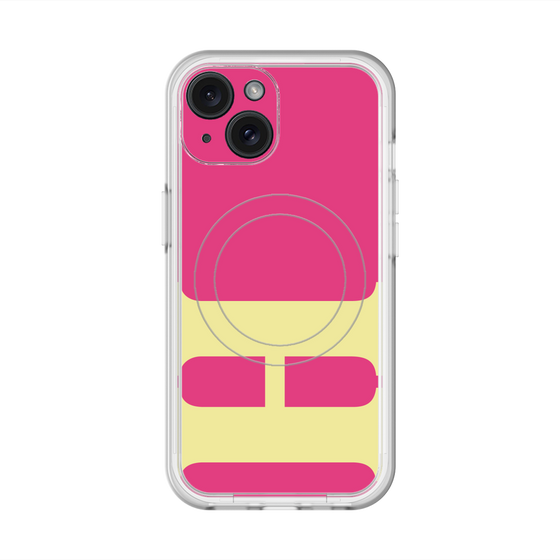 スリムプロテクションプレミアムケース with MagSafe［ オリジナル - initial color - H pink ］