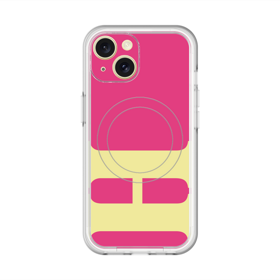 スリムプロテクションプレミアムケース with MagSafe［ オリジナル - initial color - H pink ］