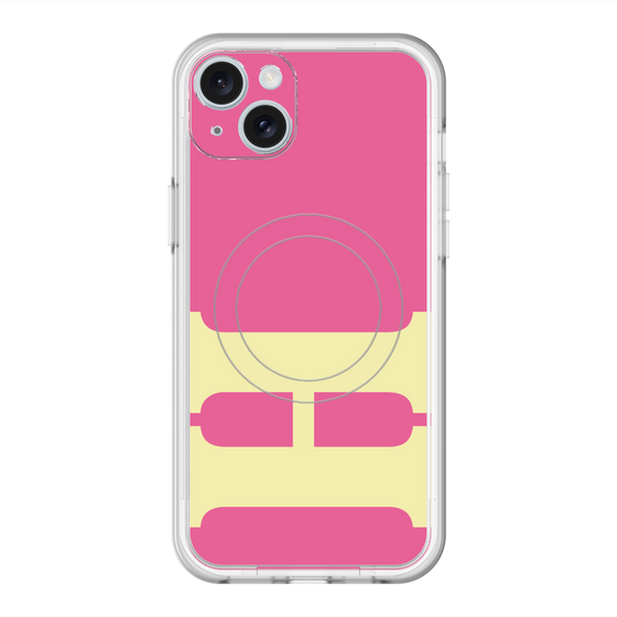 スリムプロテクションプレミアムケース with MagSafe［ オリジナル - initial color - H pink ］