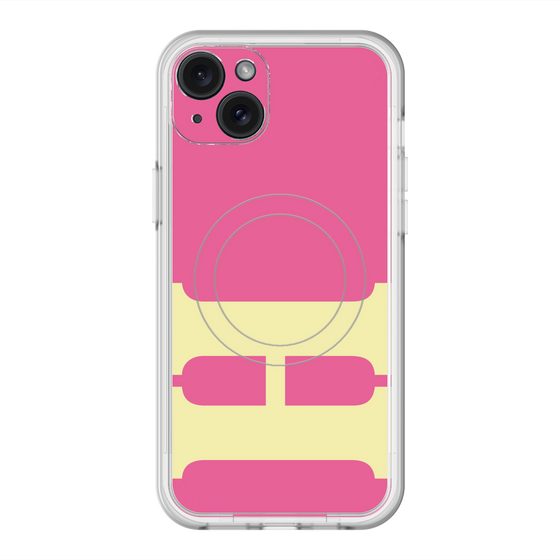 スリムプロテクションプレミアムケース with MagSafe［ オリジナル - initial color - H pink ］