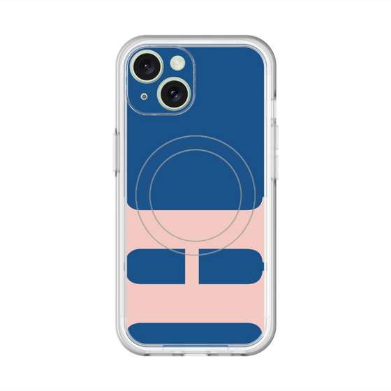 スリムプロテクションプレミアムケース with MagSafe［ オリジナル - initial color - H navy ］