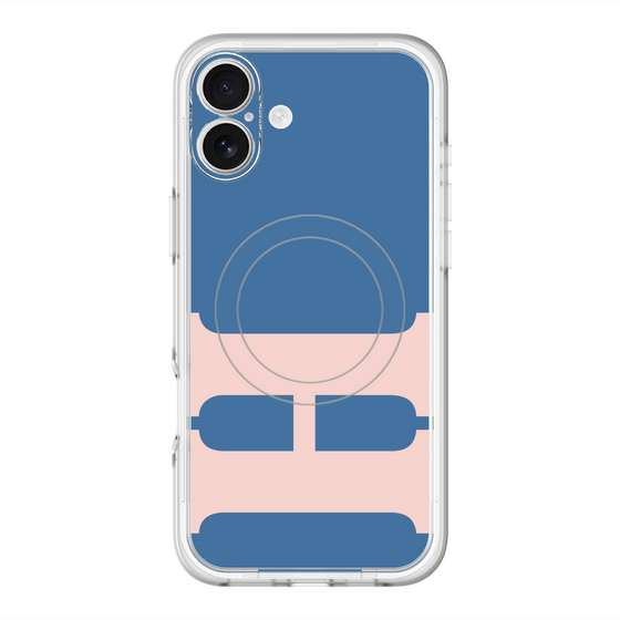 スリムプロテクションプレミアムケース with MagSafe［ オリジナル - initial color - H navy ］