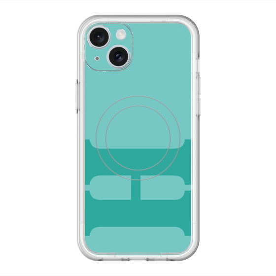 スリムプロテクションプレミアムケース with MagSafe［ オリジナル - initial color - H light green ］