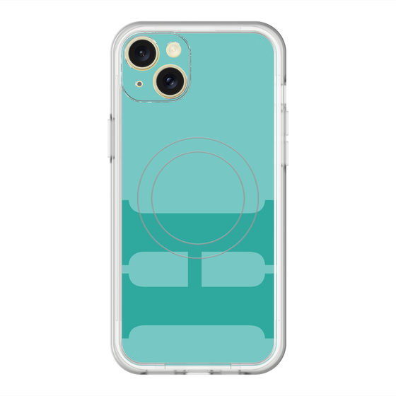 スリムプロテクションプレミアムケース with MagSafe［ オリジナル - initial color - H light green ］