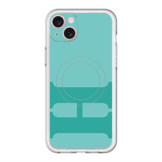 スリムプロテクションプレミアムケース with MagSafe［ オリジナル - initial color - H light green ］