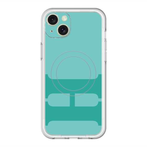 スリムプロテクションプレミアムケース with MagSafe［ オリジナル - initial color - H light green ］
