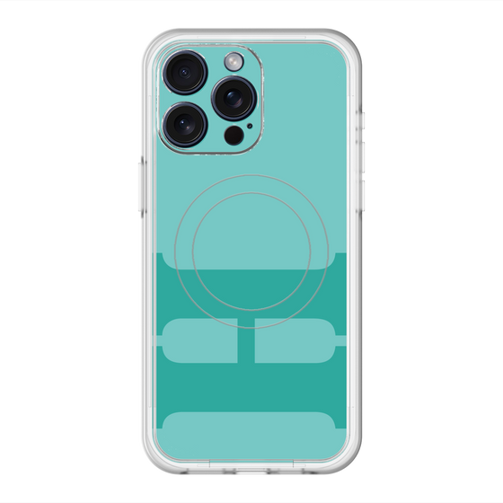 スリムプロテクションプレミアムケース with MagSafe［ オリジナル - initial color - H light green ］