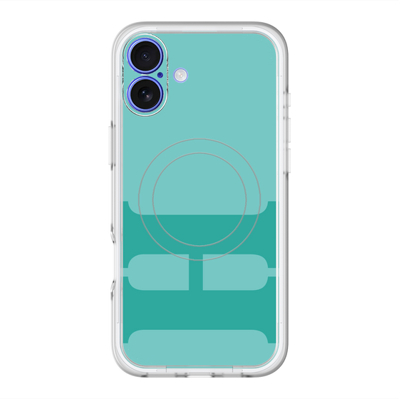 スリムプロテクションプレミアムケース with MagSafe［ オリジナル - initial color - H light green ］