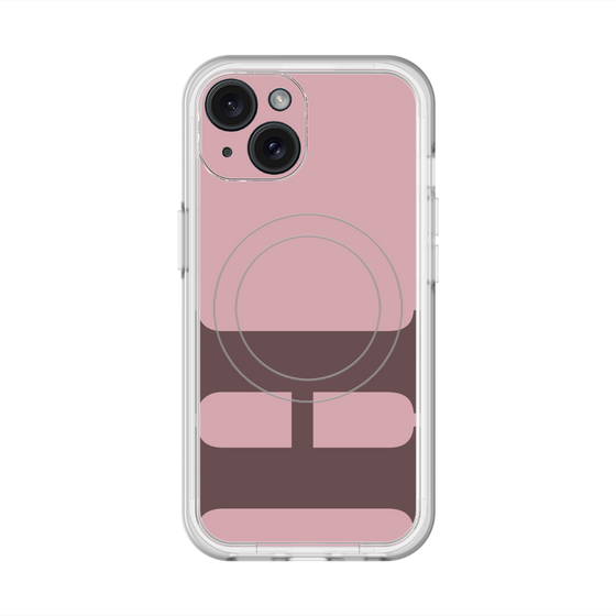 スリムプロテクションプレミアムケース with MagSafe［ オリジナル - initial color - H dusty pink ］