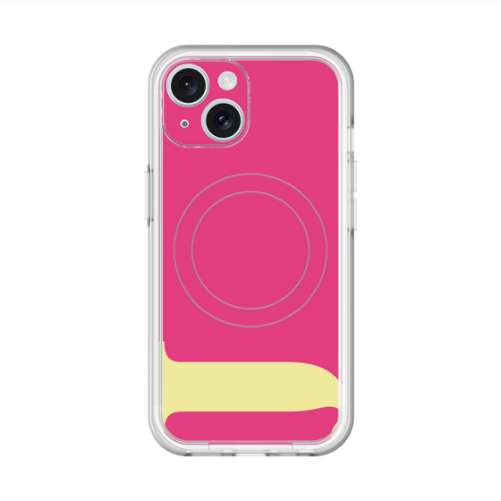スリムプロテクションプレミアムケース with MagSafe［ オリジナル - initial color - J pink ］
