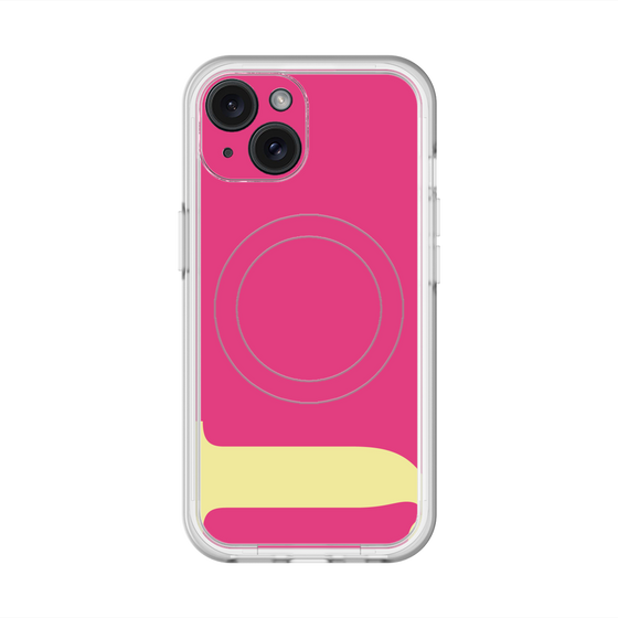 スリムプロテクションプレミアムケース with MagSafe［ オリジナル - initial color - J pink ］