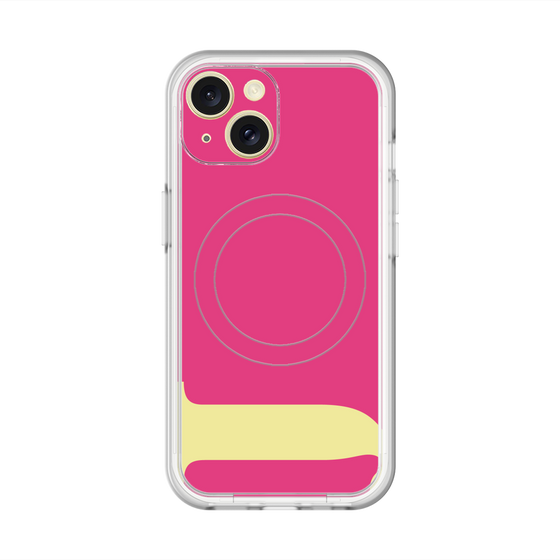 スリムプロテクションプレミアムケース with MagSafe［ オリジナル - initial color - J pink ］