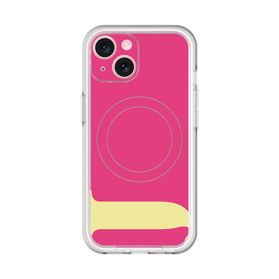 スリムプロテクションプレミアムケース with MagSafe［ オリジナル - initial color - J pink ］