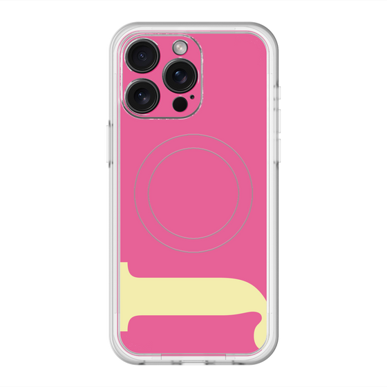 スリムプロテクションプレミアムケース with MagSafe［ オリジナル - initial color - J pink ］